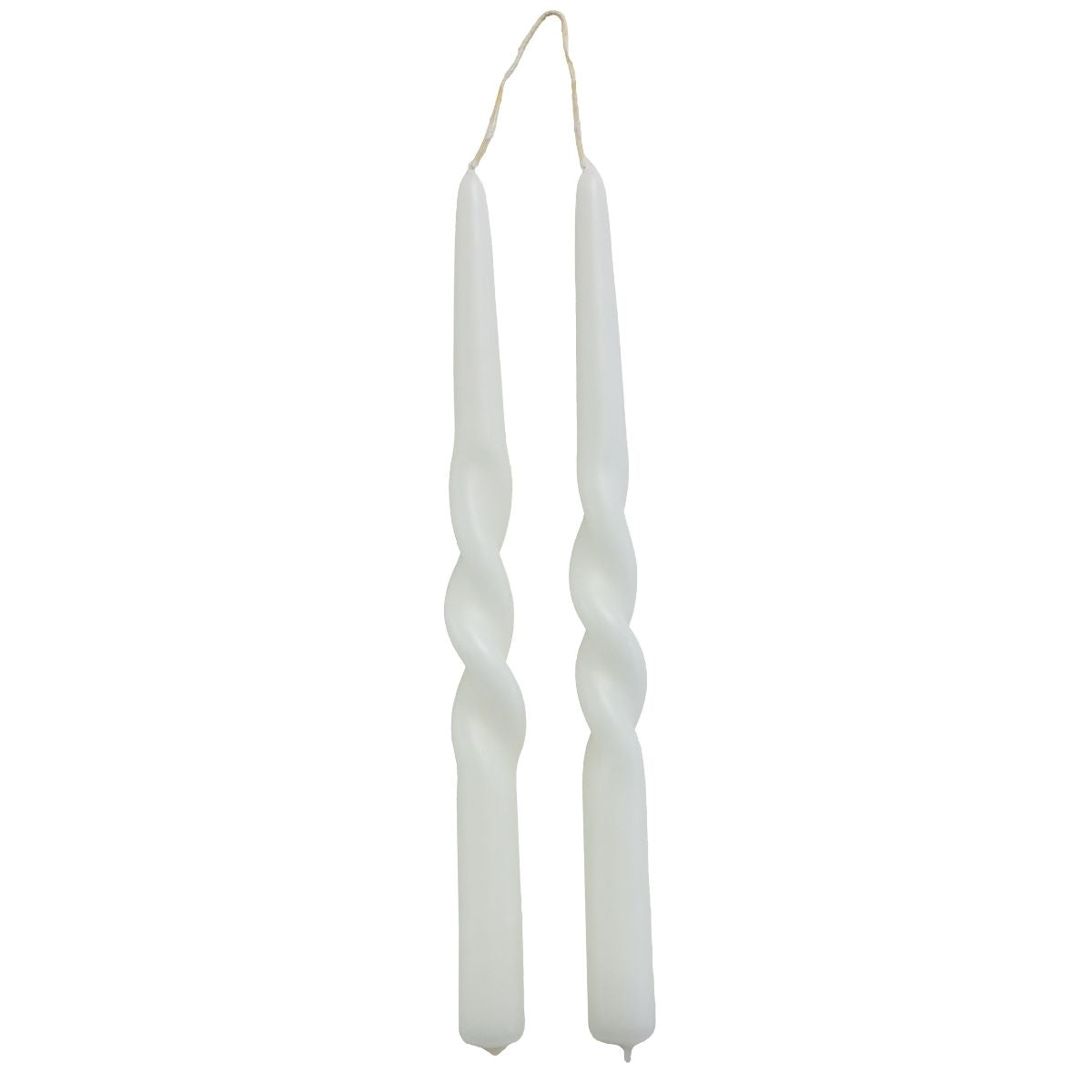 wist dinerkaarsen set – Wit (2 stuks) – Rustik Lys