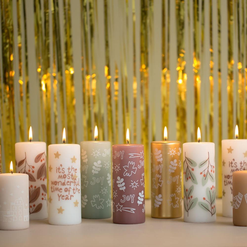 Stompkaars Wonderful Time – Feestelijke Winterdecoratie van Rustik Lys