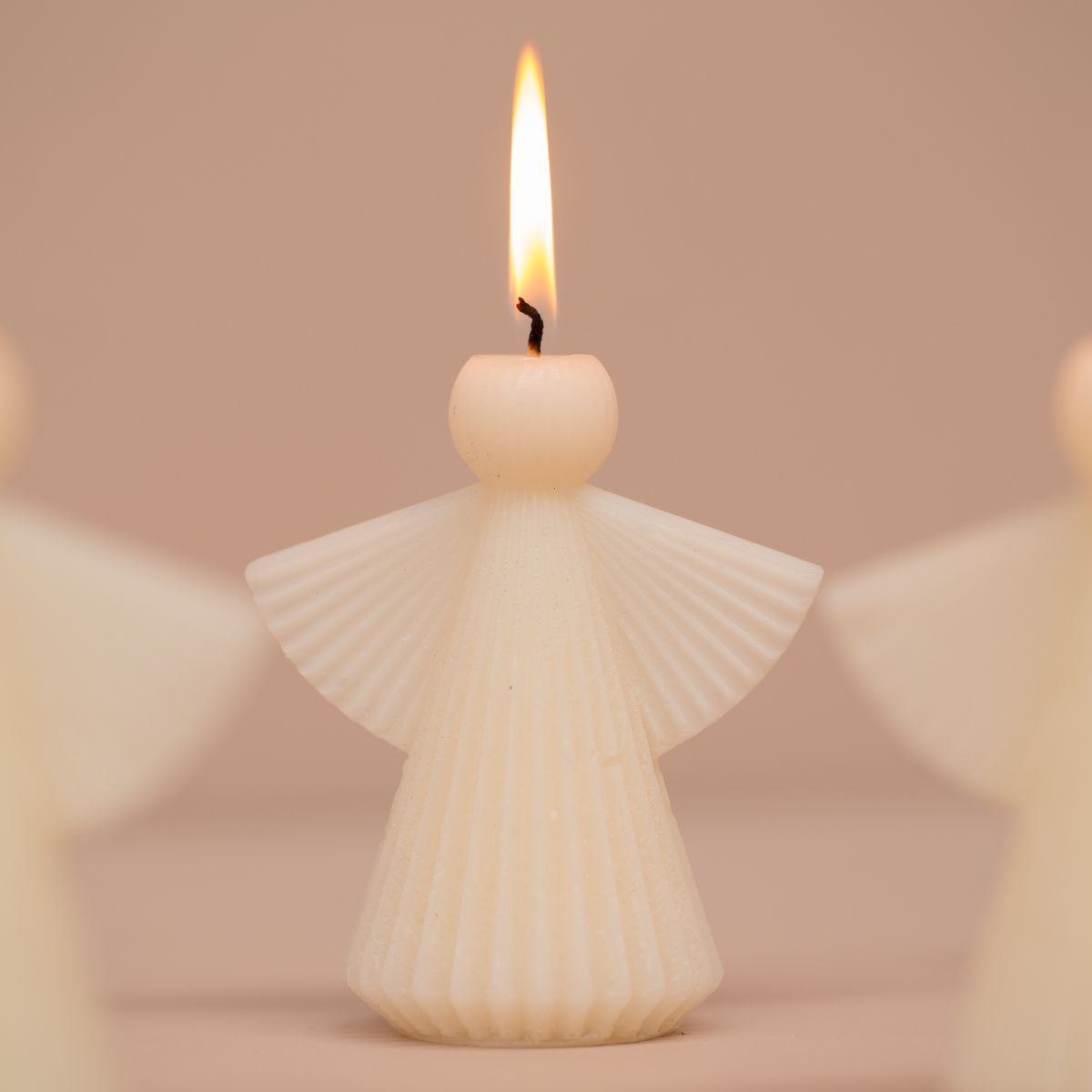 Sculpture kaars engel - 8,5 x 10 cm - Cherry Blossom