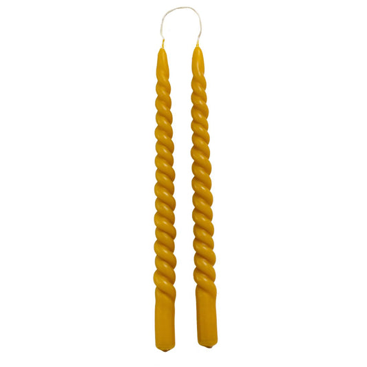 Swirl dinerkaarsen set – Nature (2 stuks) – Rustik Lys
