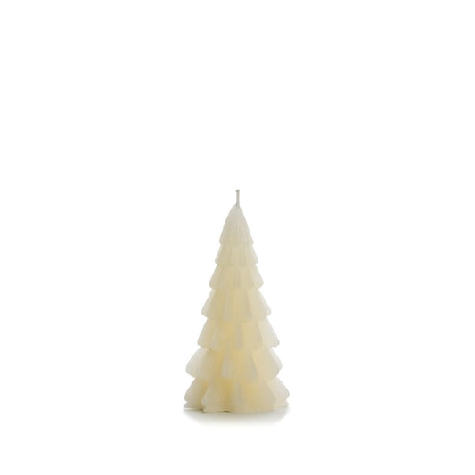 Rustik Lys Kerstboom Kaars – Klein – Vanilla Wit