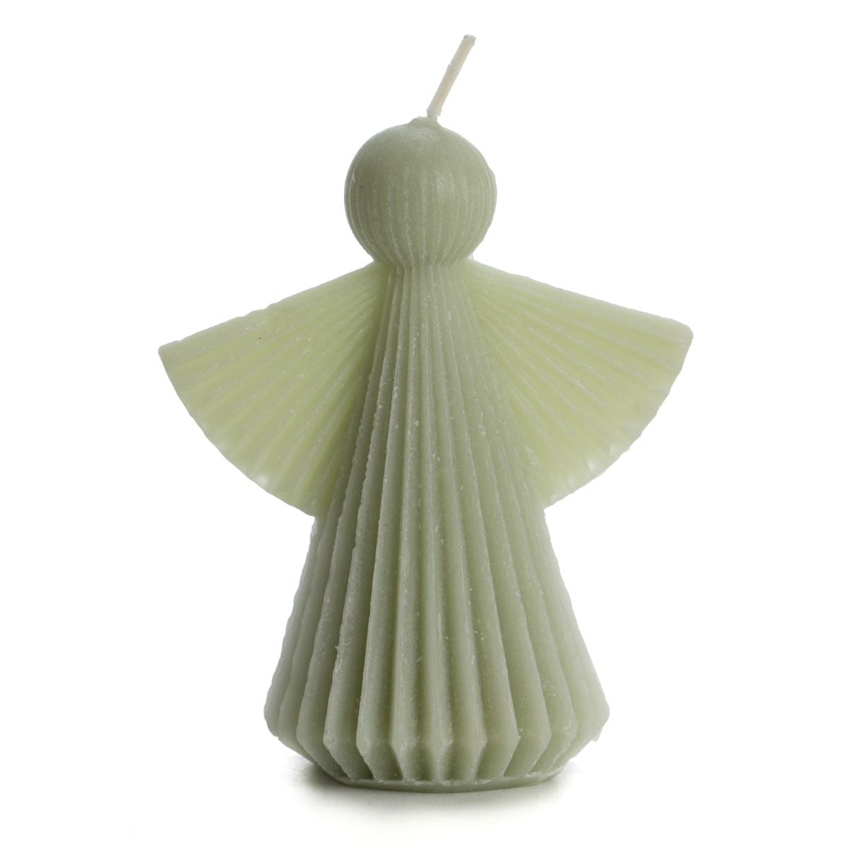 Sculpture kaars engel - 8,5 x 10 cm - Sage